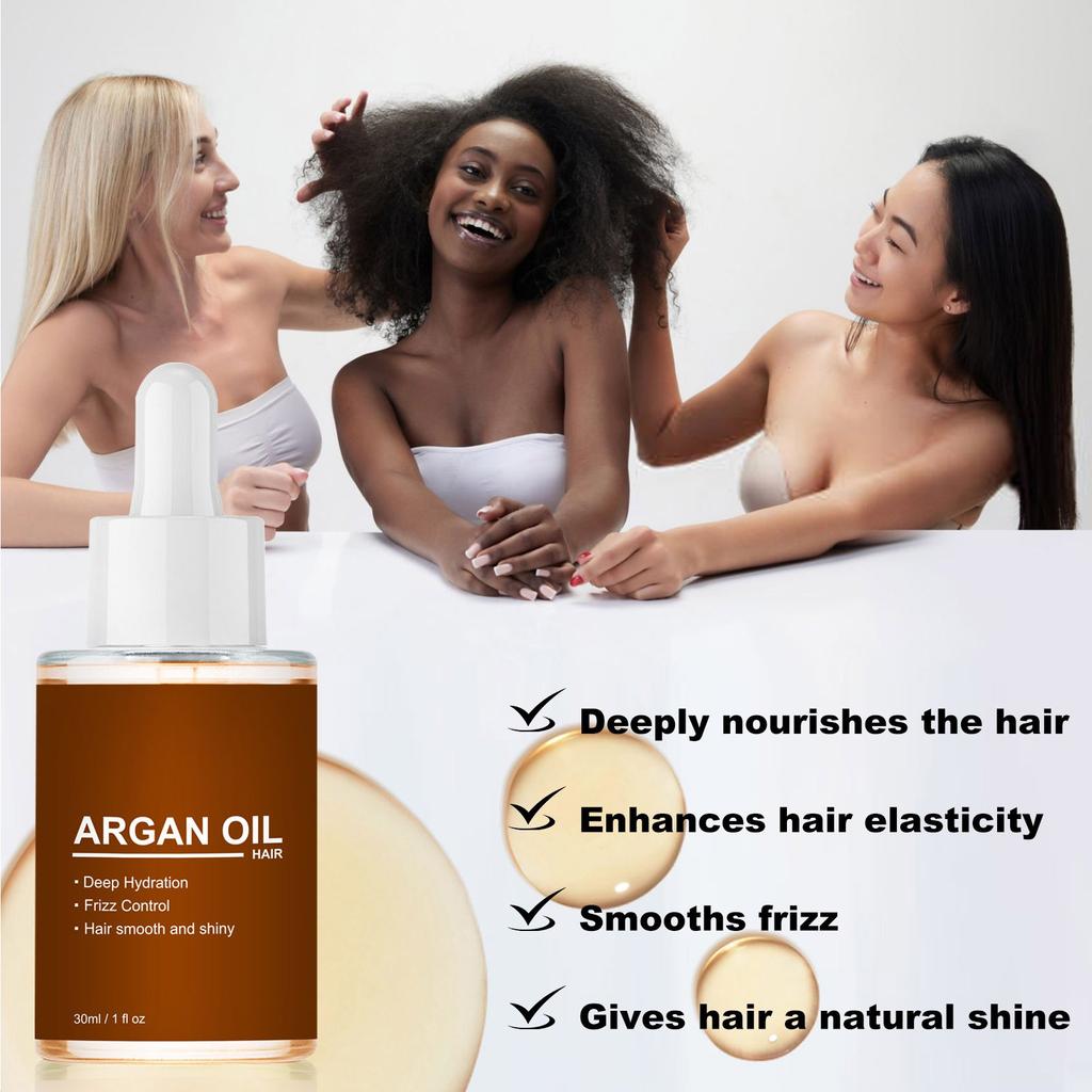 30 мл масла Gump Oil Масло для ухода за волосами, которое устраняет сухость, вьющиеся волосы, увлажняет, смягчает и придает блеск волосам