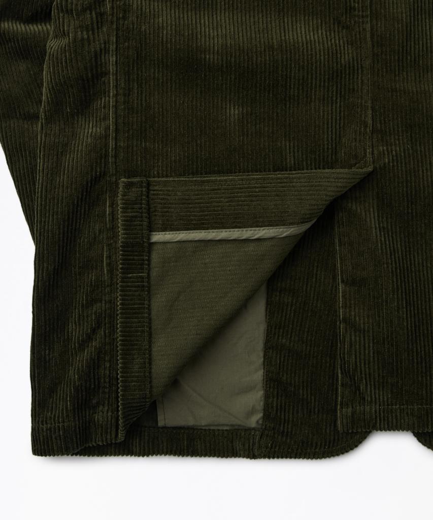 OUTSTANDING High Density Corduroy Classic 3-Button Jacket_D.Olive