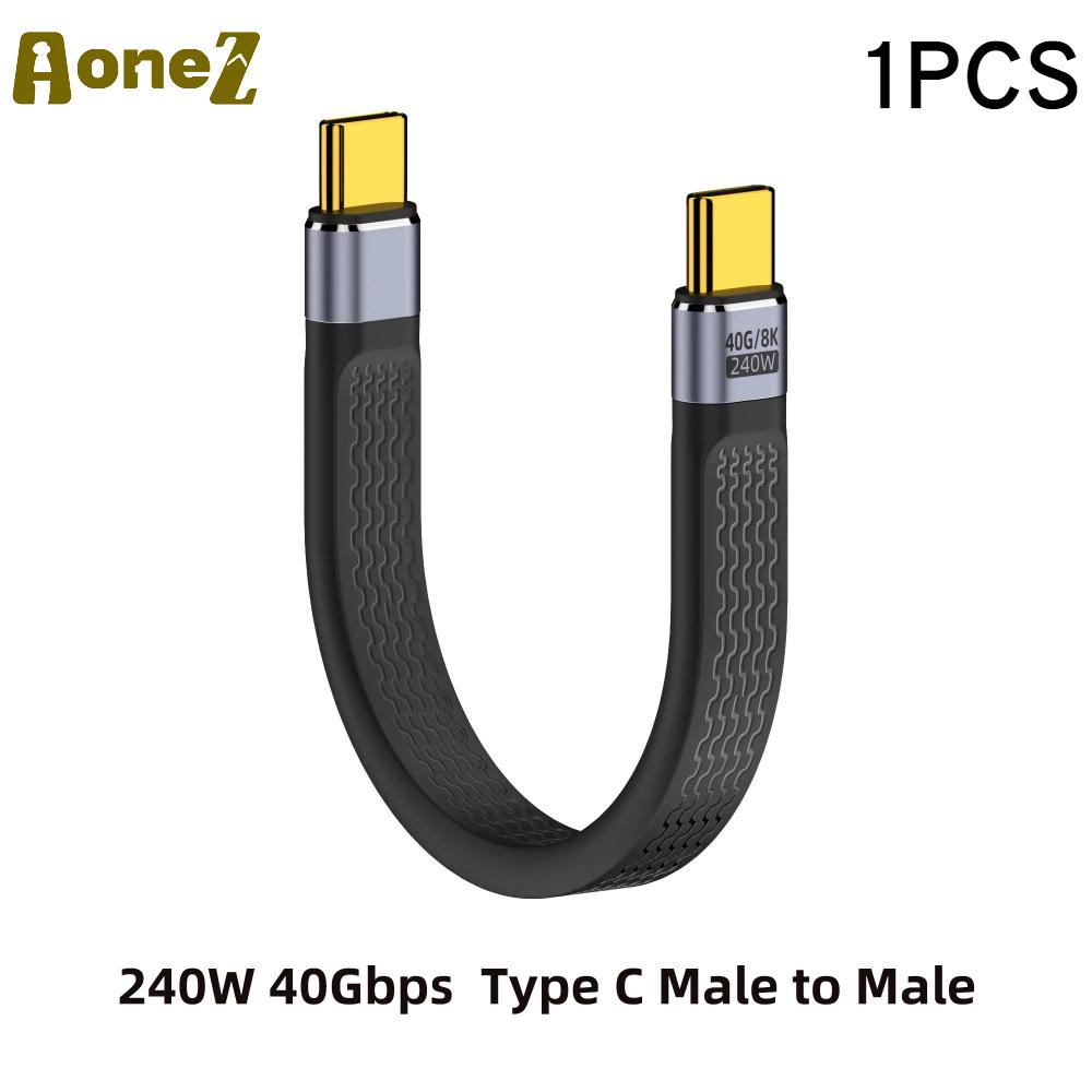 Кабель для быстрой зарядки PD 240 Вт 5 А Type C — USB C, кабель для передачи данных USB 4.0 Gen3 40 Гбит/с Thunderbolt 3 8K@60 Гц FPC для MacBook Pro