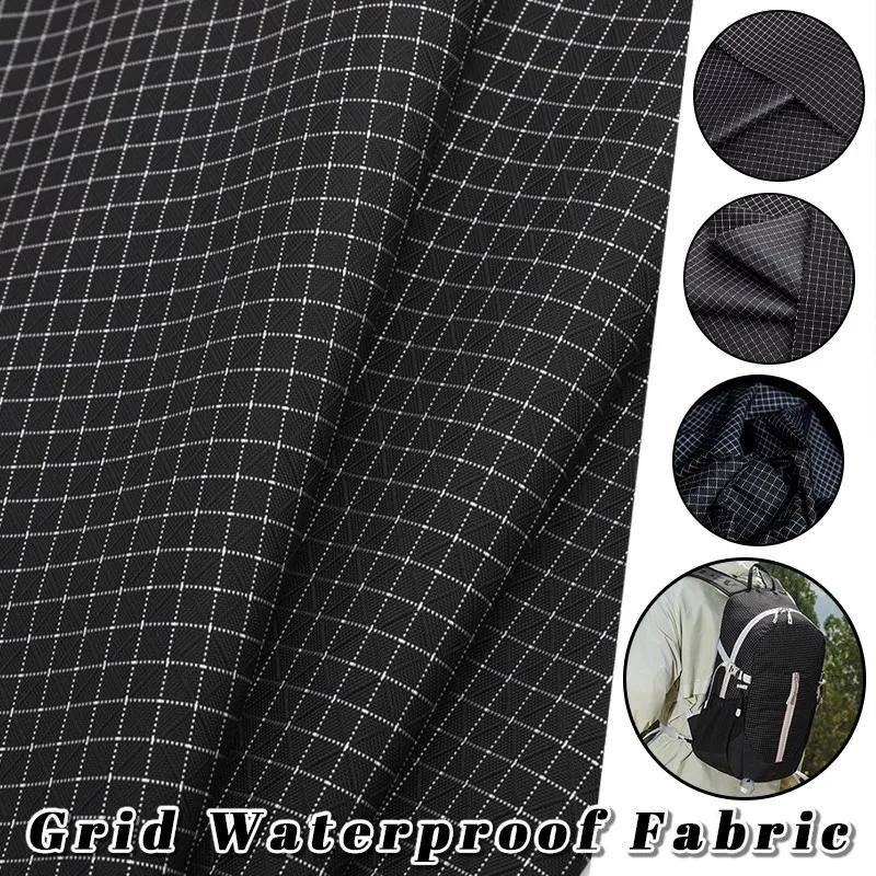 100x150cm 210d Grid Waterproof Fabric Wear-Resistant Nylon Ultra-Light Cloth for Outdoor Garment Wear resistance Material Suppli
