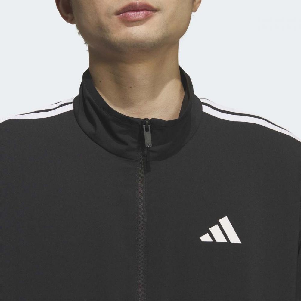 Adidas Тренировочная кофта с 3 полосками, стандартный крой, легкая тканая, Kr8907