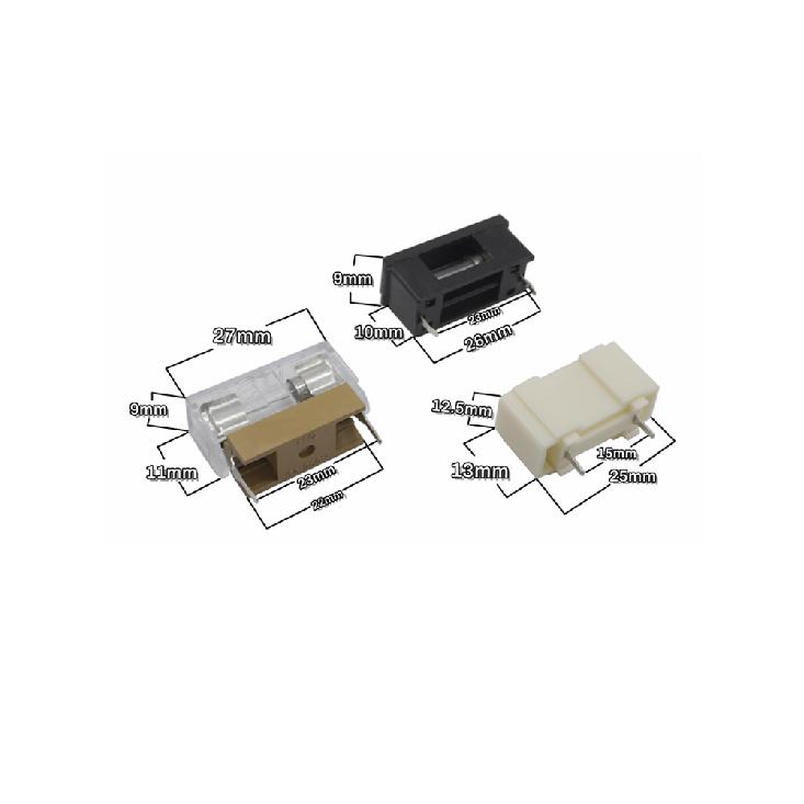 10pcs BLX-A 5*20mm Glass Fuse Holder BF-013 Insurance Tube Socket Suitable For 1A 2A 3A 4A 5A 6A 7A 8A 10A 12A 15A 5x20MM Fuses Fuse Holders1