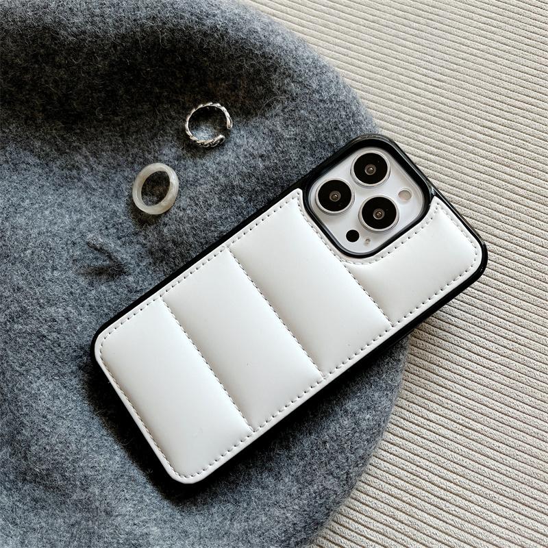 Зимняя теплая пуховая куртка Чехол-пуховик Для iPhone 17Air 17 16 15 14 13 12 11 Pro Max Plus Мягкая ткань Ударопрочный бампер