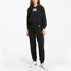 Puma Короткая спортивная толстовка с капюшоном и принтом Pi на шнурке, женская черная 531352-01