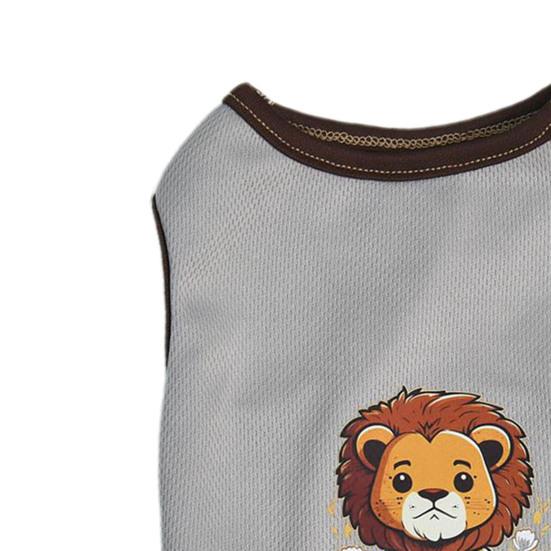 Стильный мягкий сохраняющий прохладу полиэстеровый жилет с рисунком пингвина для щенков, летняя одежда для домашних животных для плюшевых собак