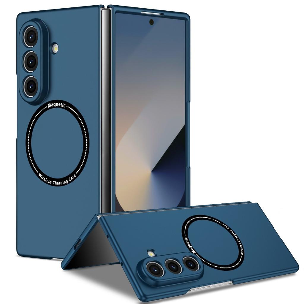 Матовое черное магнитное PC-кейс для Samsung Galaxy Z Fold 8 7 6 5 4, защита беспроводной зарядки, противоударное, жесткая крышка
