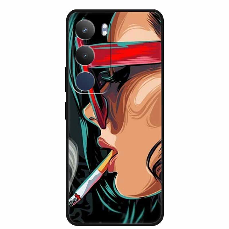 For Vivo Y29 5G Case Cool Game Console Painted Soft Silicone Back Cover for Vivo Y 29 5G TPU Protective Bumper Coque Vivo Y29 5G
