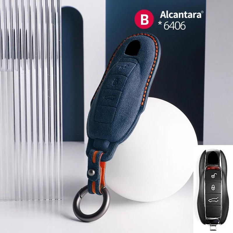 AABKR1 Car Key Bag Case Cover For Porsche Panamera Spyder Carrera Macan Cayman Cayenne 911 970 981 991 Car Key Cover Accessories