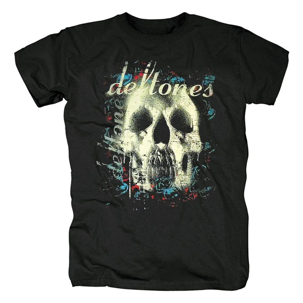 2025 Deftones Певец Группа Футболка Мужская Женская Хип-Хоп Рок Футболка Модная Футболка с Коротким Рукавом Летние Футболки Топы