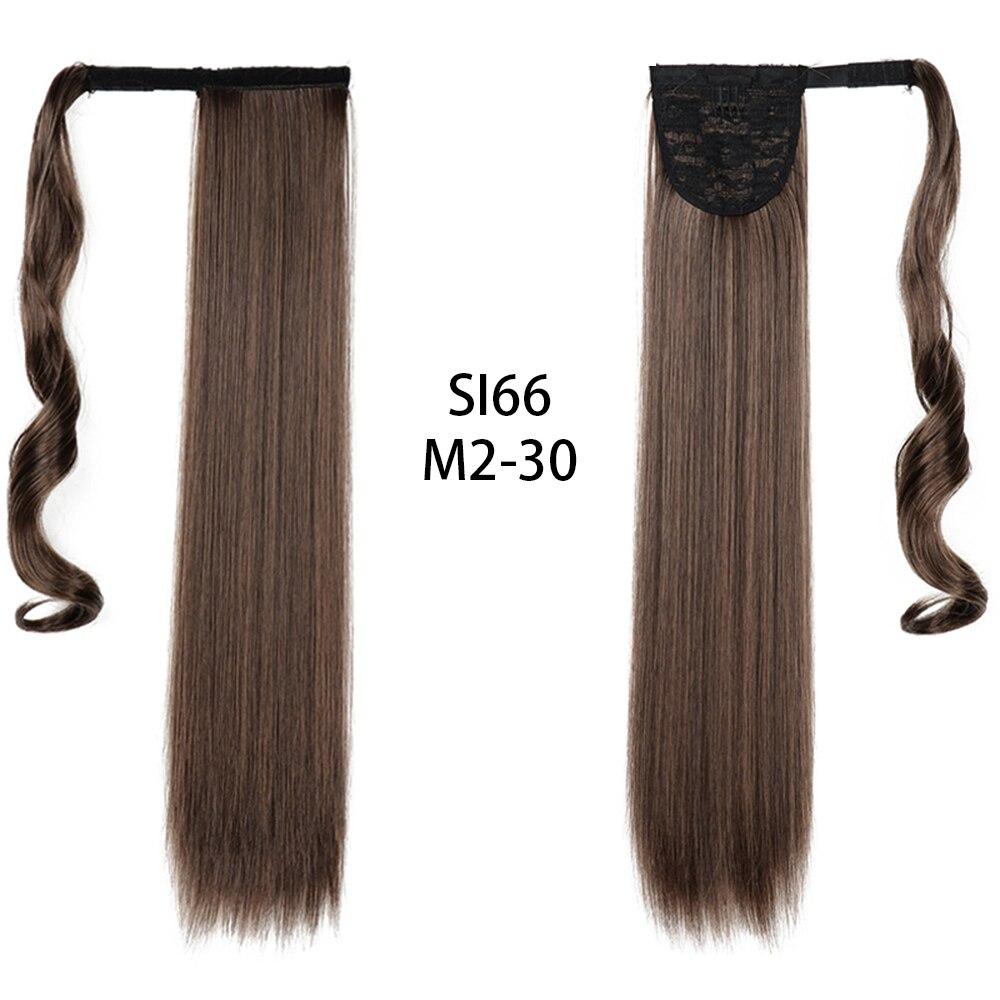 Long Straight Clip In Hair Tail False Hair Ponytail Hairpiece With Hairpins Synthetic Hair Pony Tail Hair Extension