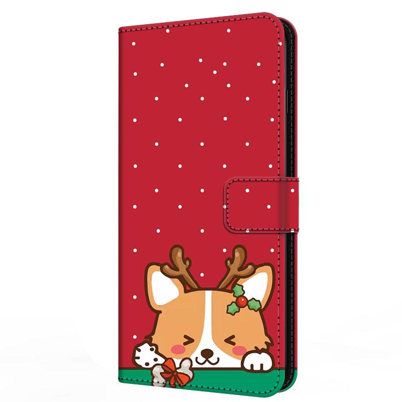Чехол для Xiaomi Poco F7 F 7 с подставкой-книжка из кожи Merry Christmas Магнитный кошелек-защита Redmi Turbo 4 Pro