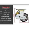 Guanmo 8-inch Spring Shock-Absorbing Swivel Caster