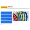 0.73mm Colorful Rainbow Badminton String Elastic Colorful Racket Line  Professional Training