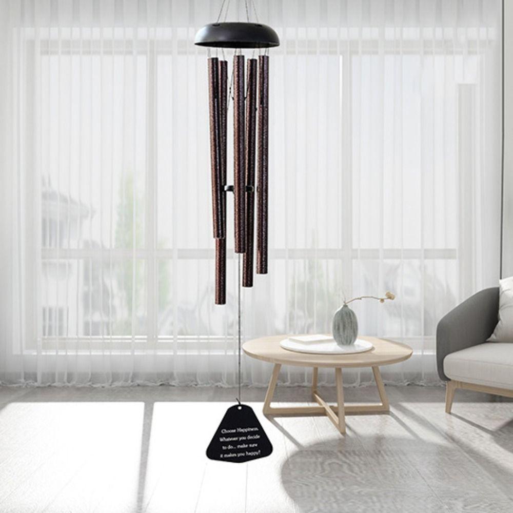 Retro Aluminum Tube Wind Bell Metal Blessing Bell Garden Decor Wind Chimes Outdoor