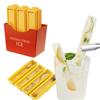 Силиконовая форма для льда Strip Ice Box, автономный магнит для холодильника Ice Box, подходит для виски, коктейлей, соков(6 ящиков для льда, 1 магнит)