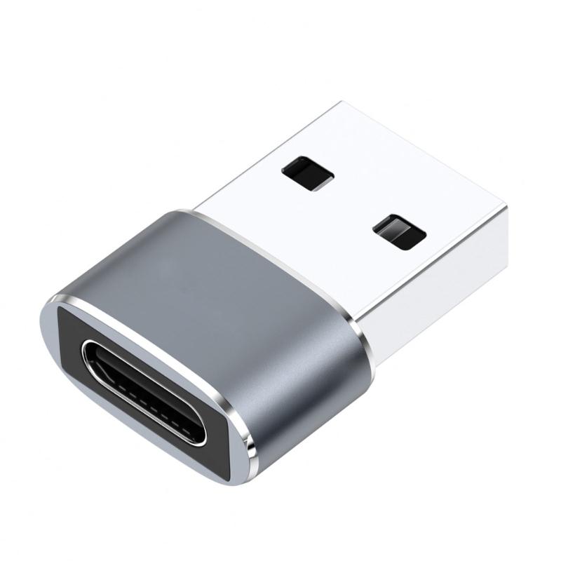 Металлический USB-адаптер на Type C OTG Простая установка Plug and Play Для мобильных устройств и ПК Быстрая передача файлов 480 Мбит/с