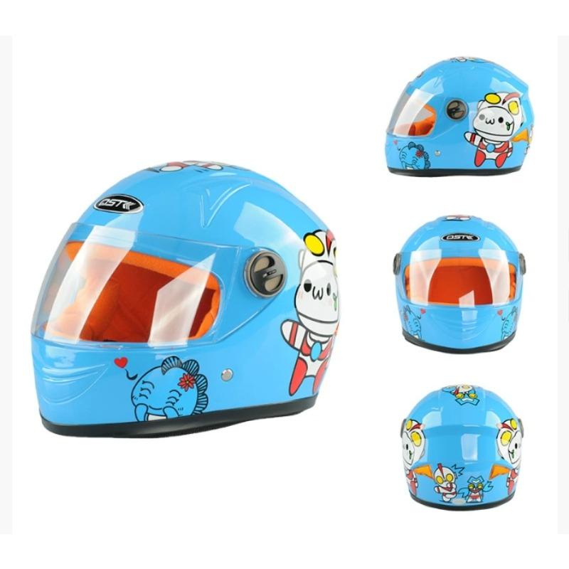 Children Helmet Motorcycle Helmets Scooter Helmet Sunshade Sun Protection Crash Helmet Boy and Girl Kid Lovely 42-52CM