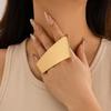 Ingemark преувеличенные большие массивные металлические кольца неправильной формы для женщин, тренд 2024 года, кольцо для пары с геометрическим рисунком в стиле панк, свадебные ювелирные аксессуары