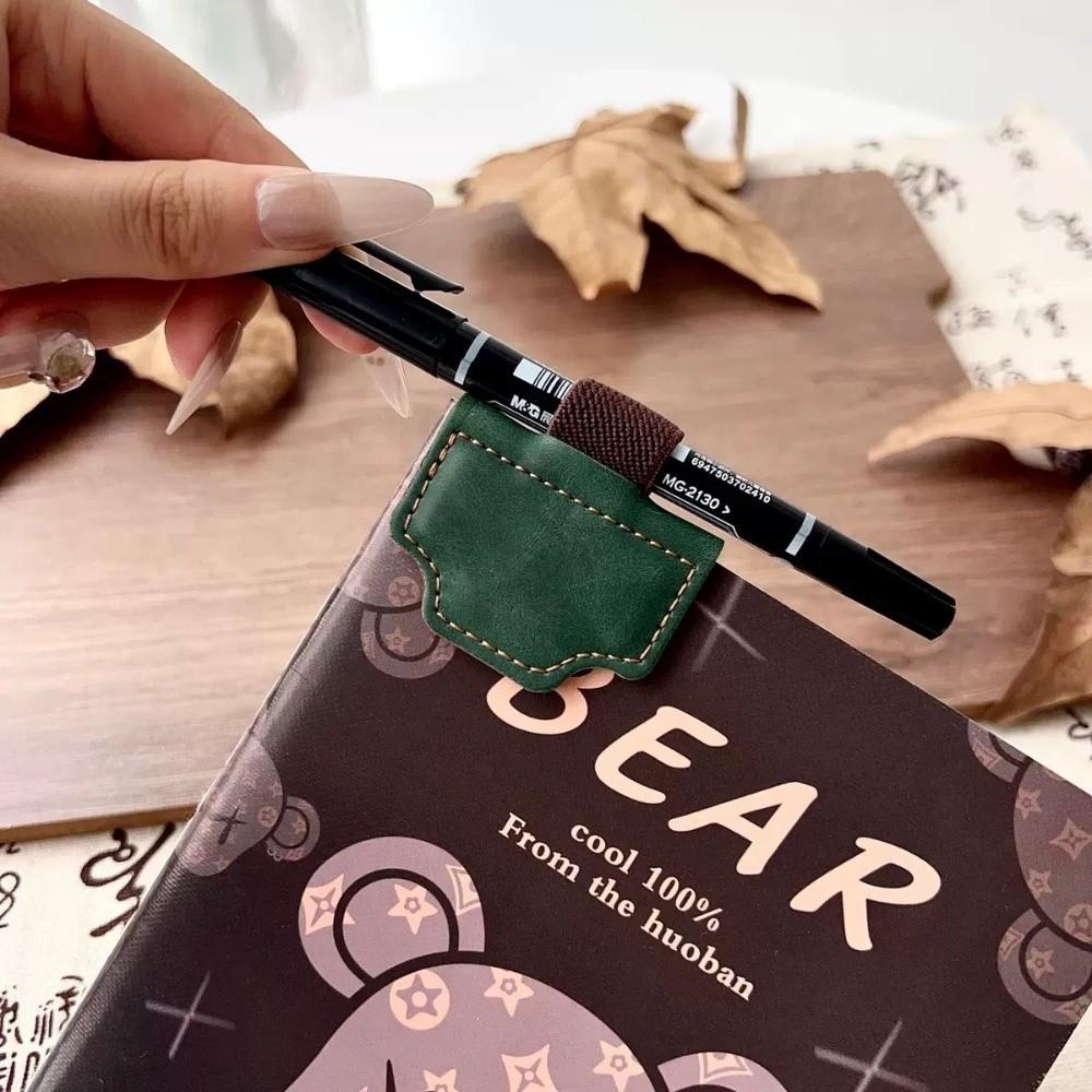 Magnetic Buckle Magnetic Leather Bookmark Multifunctional Magnetic Page Clips For Bookworm