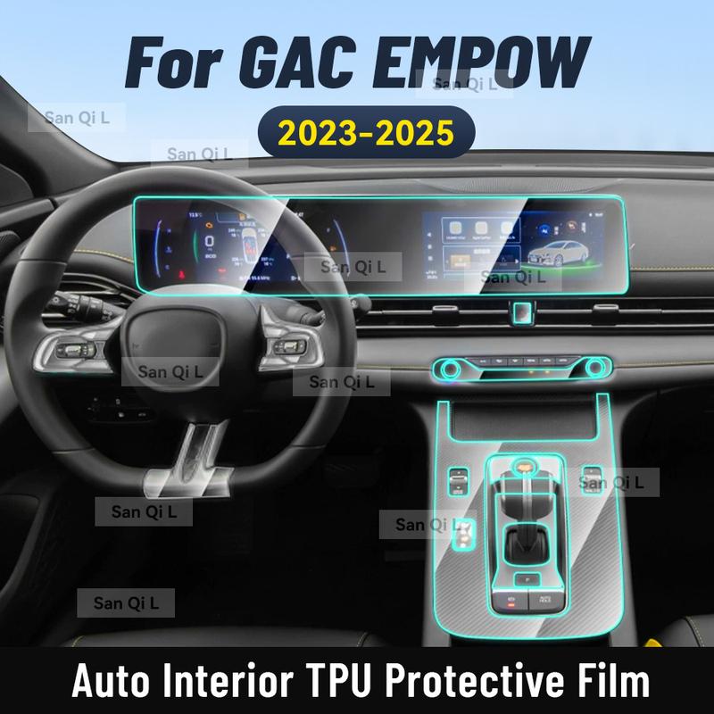 Interior TPU for GAC EMPOW 2024 2025 Protective Film Cover Anti-Scratch Gearbox Panel Navigation Screen Automotive FILM