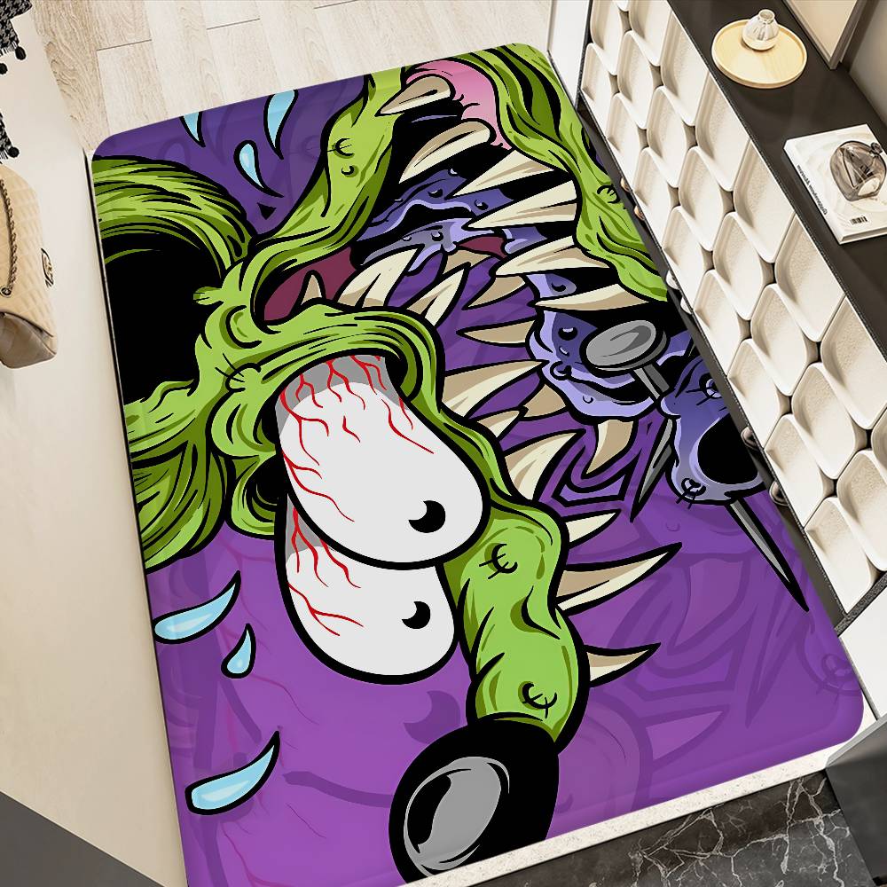 R-Rat Fink Коврик для ванной Антискользящий Впитывающий воду Длинная полоса Подушка Коврик для спальни Коврик для декора отеля
