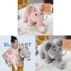 Adorable Plush Elephant Toy Stuffed Animal Cute Doll Perfect Birthday Gift Soft Hug Pillow