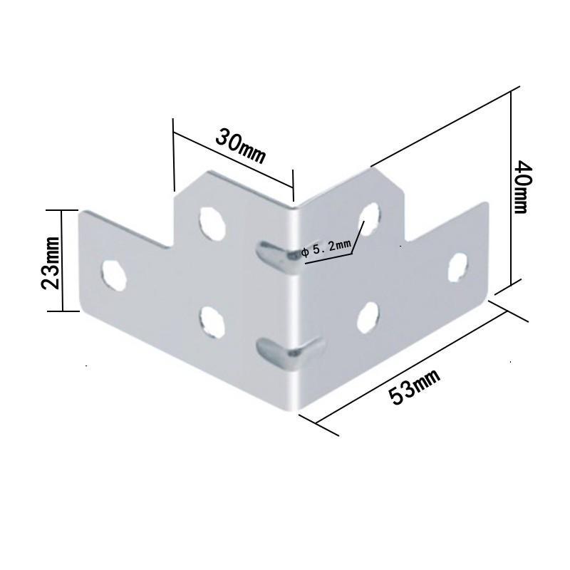 4/8Pcs Angle Code Flight Case L Brace Tour Case Side Corner Protector 6 Hole Right Angle Code Angle Fixed Brackets Easy to Use