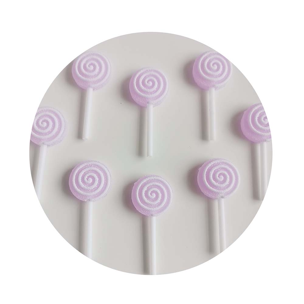 100pcs Resin Cute Candy Lollipop Flat Back Cabochon Scrapbooking for Crafts Making Jewelry Accessories