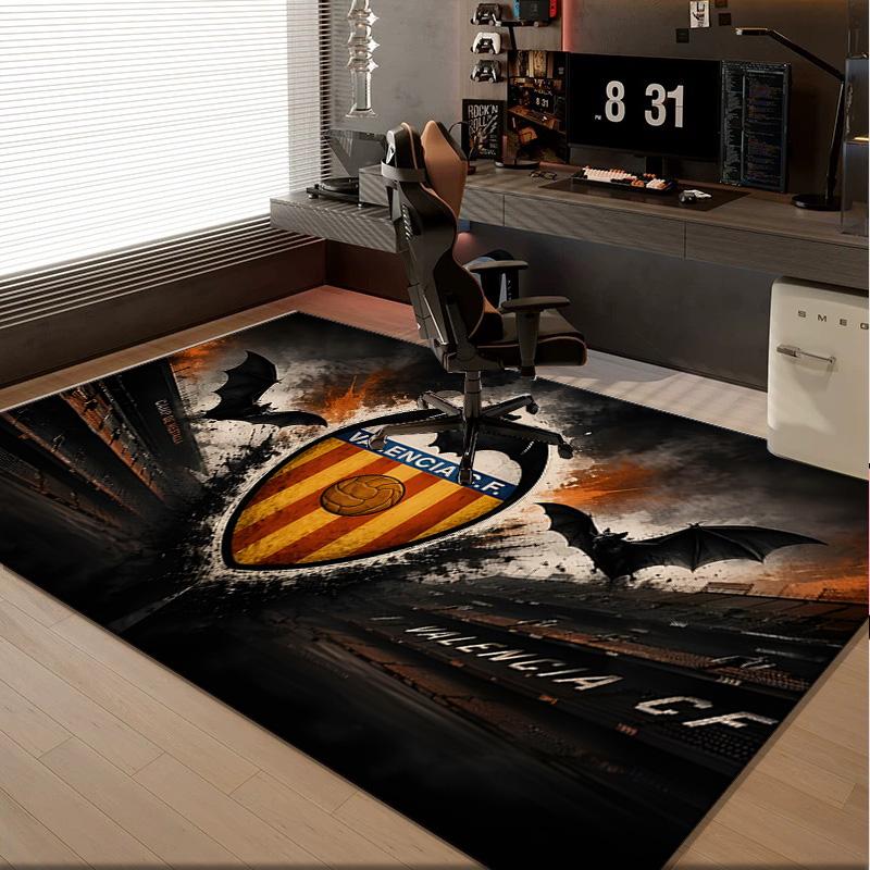 1PC rug Valencia Crest Design Carpet, Chair Rug,Area Rug for Office Bedroom living rooms bedroom, Doormat decor Christmas fan gifts