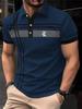 2024 Summer Fashion New Men's Short-Sleeved T-Shirt Cool Breathable Polo Shirt Button