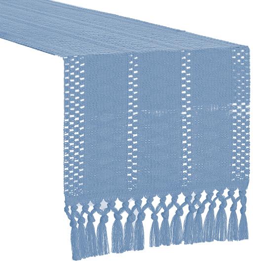 Вязаная скатерть ручной работы в деревенском стиле с кисточками, хлопок