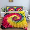 Rainbow Printing Bedding Set Colorful Stripe Duvet Cover Set Soft,Comfortable And Breathable King Queen Size Bedclothes Set 3Pcs