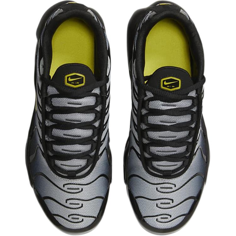 Nike Air Max Plus Удобные Устойчивые к истиранию Устойчивые к истиранию Низкие Детские Беговые кроссовки Черно-серые Унисекс CD0609-033
