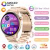 2025 New GPS Smart Watch Women True AMOLED 466*466 HD Screen Health Tracker Sports NFC Voice Bluetooth Call Smartwatches Ladies
