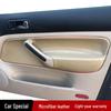 Подходит для 02-06 Volkswagen Golf 4-дверный/Bora Classic Кожаная накладка на подлокотник дверной панели для модификации и восстановления интерьера