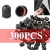 300/5 шт. Пластиковые черные колпачки для вентилей шин велосипедов для автомобилей, велосипедов, мотоциклов, вентилей шин автомобилей с уплотнительным кольцом куполообразной формы, пылезащитный клапан