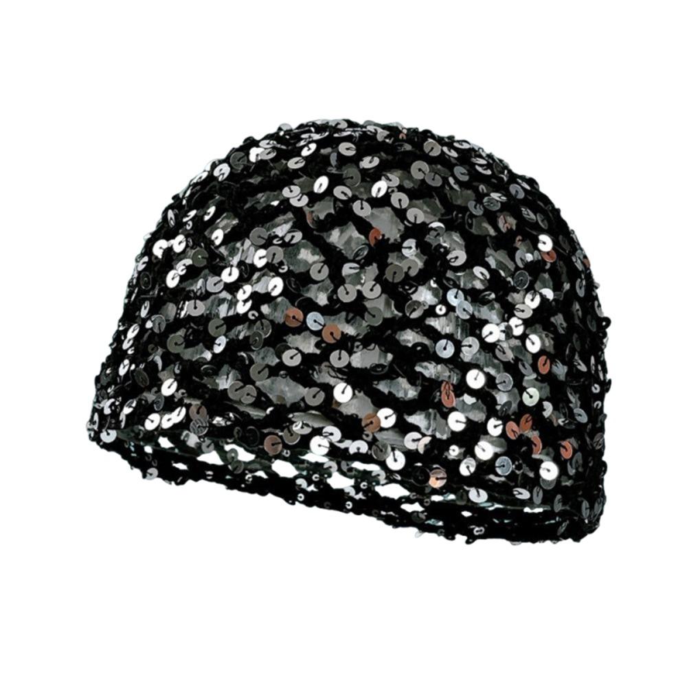 Sequined Crochet Sequined Hat Hollow Knit Bohemian Style Beanies Hollowed Out Beanie Hat Women