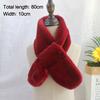 Thicken Cross Scarf Solid Color Neck Warmer Cute Neck Scarf  Boys