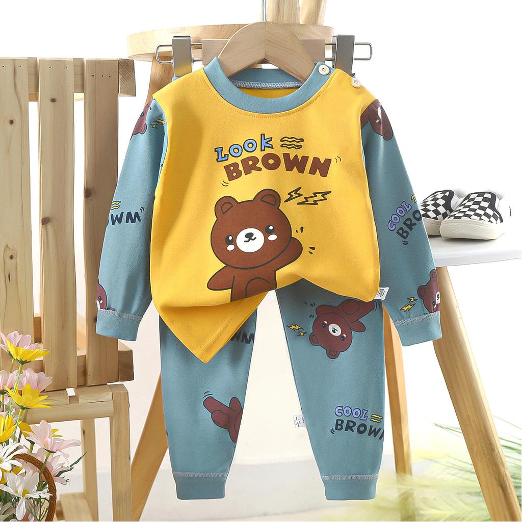 Cotton Underwear Set for Children Boys Warm Autumn Clothes for Girls Home Clothes Set