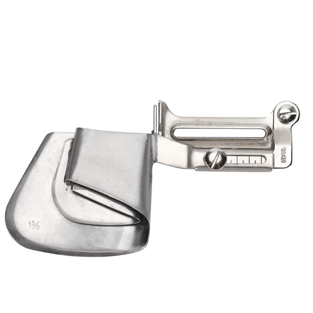 Приспособление для подгибки с подгибом (руликом) для швейной машины, прижимная лапка для подгибки косой бейкой, регулируемая, с фиксирующим стежком, ширина 4 см, ширина 5 см, подрубочная лапка