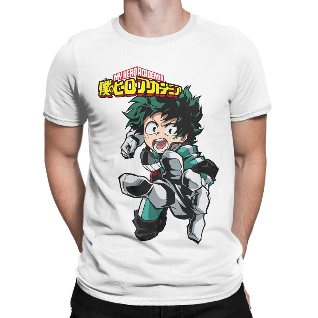 My Hero Academia Deku T-Shirt Unisex 100%Cotton Tops Funny  O-neck Short Sleeve