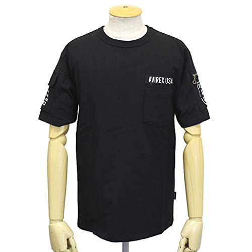 Avirex 6113328 S/S FATIGUE TEE Футболка с коротким рукавом в стиле милитари 09BLACK XL