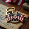 Отпразднуйте 250 лет американской гордости Брелок в форме совы с узором флага США Брелок к 250-летнему юбилею Универсальный сувенир