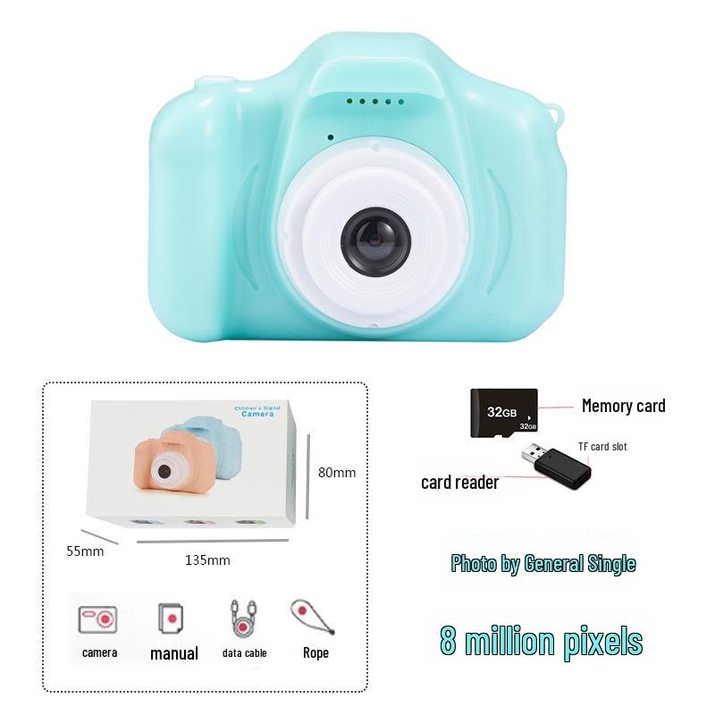 Детская HD цифровая мультяшная камера - Мини-игрушка для детского подарка на день рождения