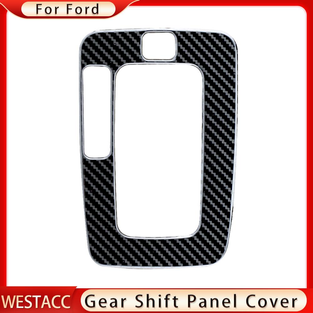 Carbon Fiber Car Gear Head Shift Panel Cover for Ford Ranger Everest Endeavour 2015 - LHD Gear Decoration