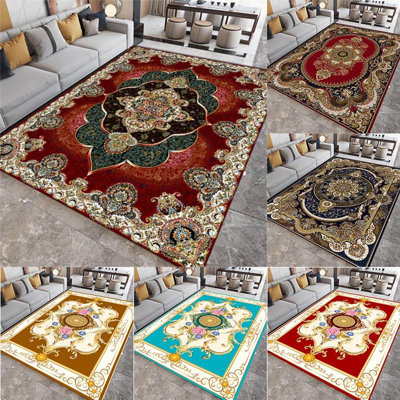 Роскошный Ретро Европа Персия Стиль Ковер Гостиная Диван Спальня Кабинет Кухня Коврик для входной двери Нескользящий Домашний Декор Ковер