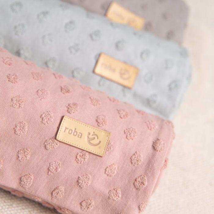 Parure de Lit Bébé ROBA - Lil Planet - Housse de Couette 80x80 cm + Taie d'Oreiller 40x35 cm - Gris Argenté