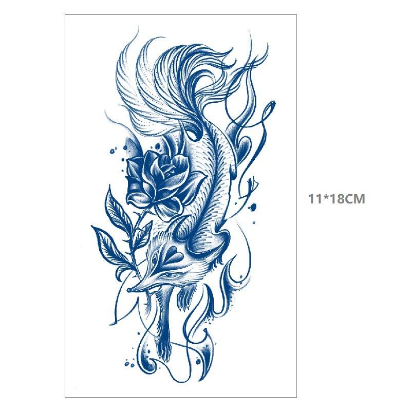 Death Ray прямые неотражающие сок травяные татуировки наклейки линии водонепроницаемые стойкие мужчины и женщины постепенные изменения наклейки