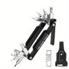 Durable Iron 16-in-1 Bike Repair Tool Portable Chain Splitter Hex Spoke Wrench Screwdriver Multitool Universal Fit for Bicycles