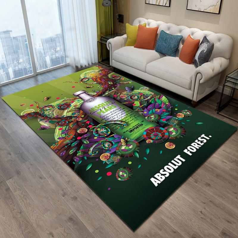 Absolut-Vodka Printing Carpet Living Room Bedroom Rugs of Photography Prop Photo Birthday Gift Carpets for Bed Room Alfombras